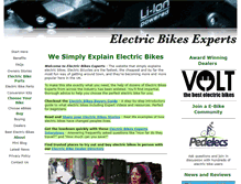 Tablet Screenshot of electricbikesexperts.co.uk